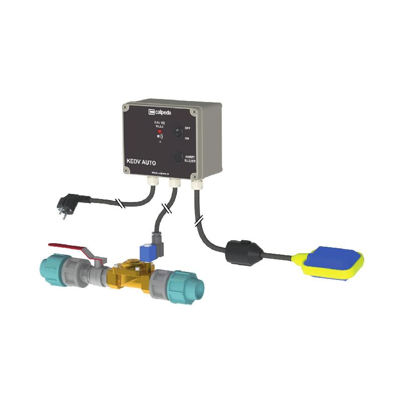 Kit pompe immergée multicellulaire Calpeda MPSM 305 + coffret de gestion eau de pluie/eau de ville KEDV AUTO 32 FB_2