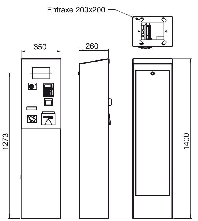 Psco 1004 a - borne de paiement parking - urbaflux - alimentation électrique 230v_2