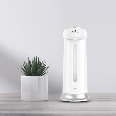 Distributeur automatique de savon ou gel hydroalcoolique 330 ml - Gris et blanc - ABS antibactérien_2