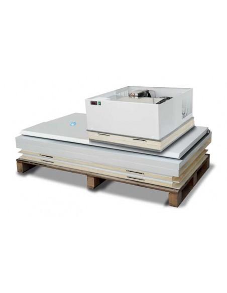 Mini Chambre froide positive TN avec sol et monobloc plafonnier - Référence: CHF 132 TN_2