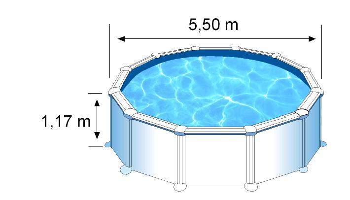 Piscine ronde acier ø5,70m x h: 1,32m - filtration à sable_2