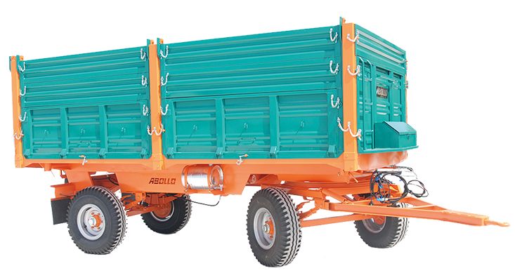 Remorques agricoles à double essieu Abollo - capacité de 5 t à 10 t - maniabilité élevée et basculement personnalisable_2