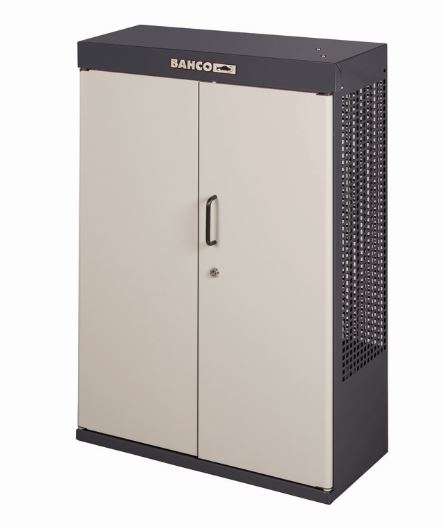 Armoire d'atelier 2 portes à roulettes - 1605 x 450 x 625 mm - Noir - Modèle 1495CD60WBK_2