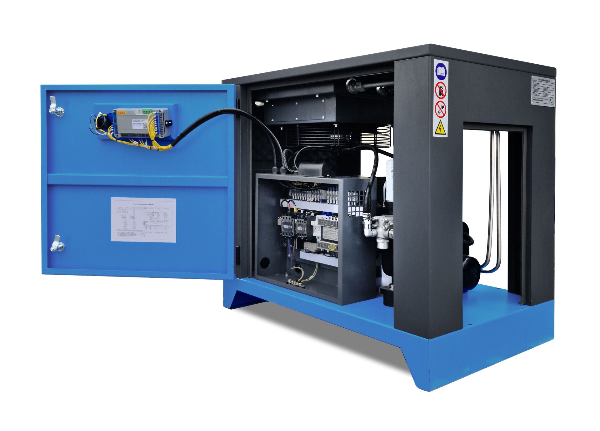HSC3 G2 - Compresseur à spirale Éole France - 2.2kW/3Cv, silencieux, 8 bar, 230V ou 400V_2