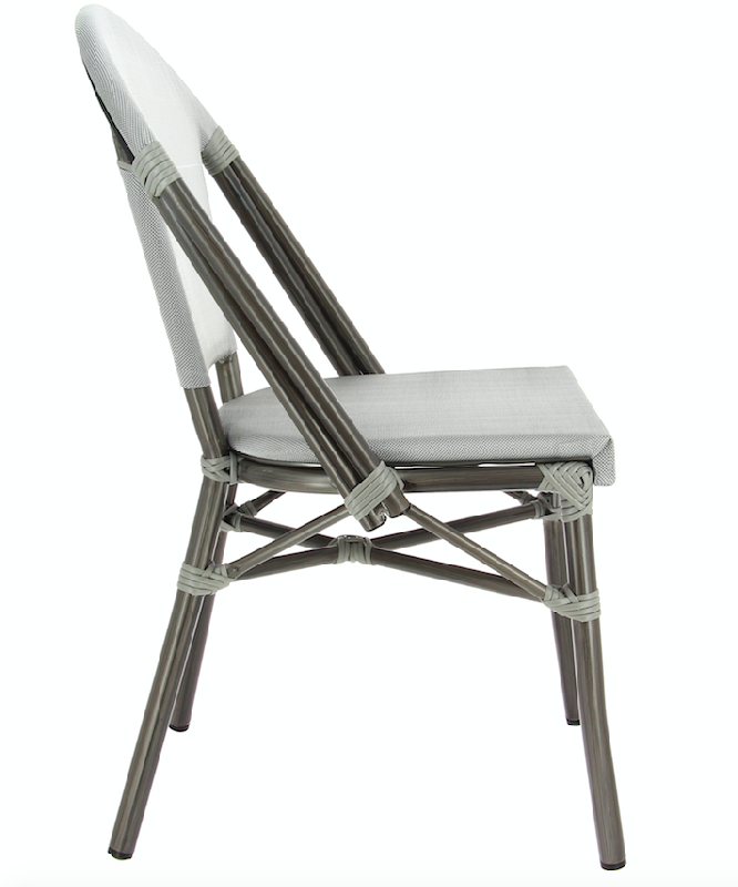 Ligne chr- chaise en aluminium aspect bambou biarritz_2