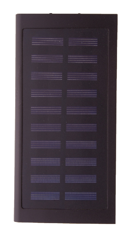 Power Bank USB en aluminium recyclé - Chargeur solaire intégré - Batterie 4000 mAh - Ports USB et USB-C_2