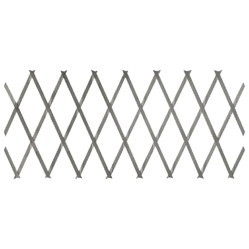 Vidaxl clôture à treillis 5 pcs gris bois de sapin massif 180x30 cm 316423_2