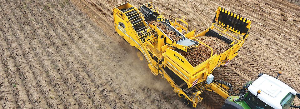 Arracheuse de pommes de terre ROPA Keiler 1 - capacité trémie 6 tonnes - nettoyage hydraulique performant_3