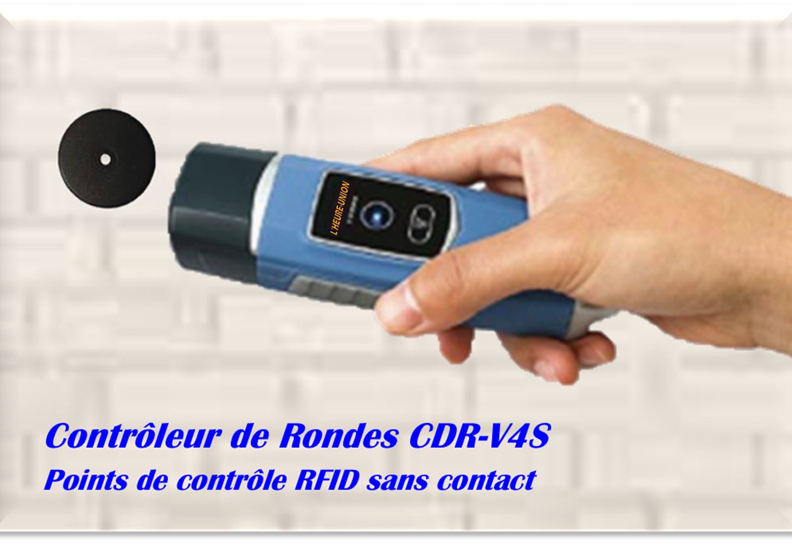 Contrôleur de rondes CDR-V4S - RFID sans contact, étanche IP67, avec logiciel de gestion et accessoires_2