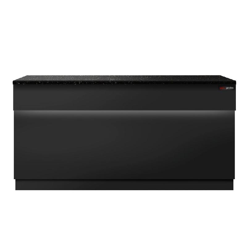 Comptoir caisse TORONTO - L1800 mm - Plan de travail en granit Noir - P900_2