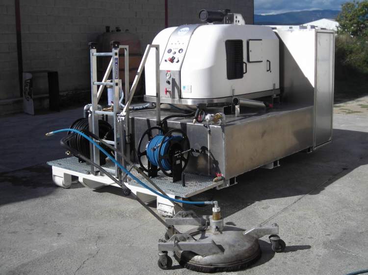 Nettoyeur haute pression sur berce ou châssis - SKID SILENT 318 - 300 bar, 18 L/min, chaudière et cuve grande capacité_2