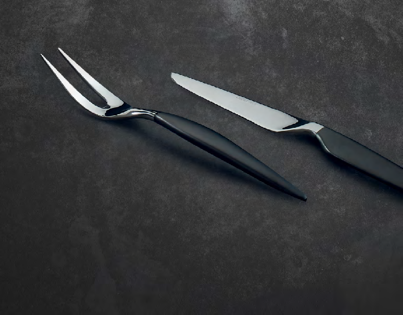 Couteau à steak K9 Magnolia - Acier inoxydable 18/0 - Design moderne - Finition miroir - Garantie 10 ans_2