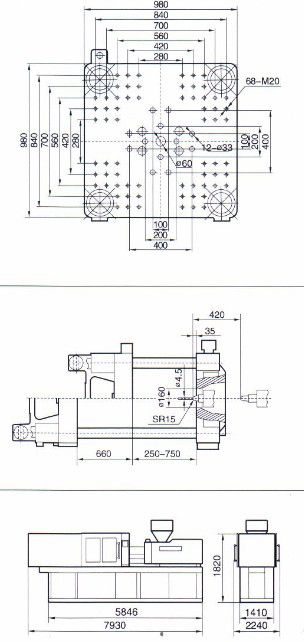 HXF 366 - Machine de moulage par injection plastique - Hysion - Capacité 1502 cm³ - Économie d'énergie et haute performance_2