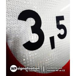 Panneau prescription temporaire BK13 - personnalisation du tonnage - WP Signalisation_2