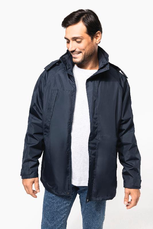 Parka 3 en 1 homme - Réf: K657 - Kariban - étanche avec coutures thermosoudées_2