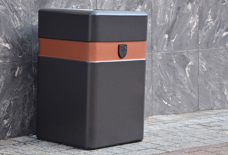 Poubelle publique - Genewa Komserwis - Réf. 003334 - Capacité 40L - Hauteur 60cm_2
