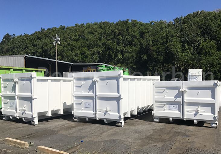 Benne standard / dib - benne à déchets - benne bourbon - tôle lisse en acier s235_2