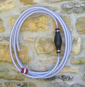 Pompe à main pour recycler l'eau - longueur totale 4m - tuyau haute qualité et raccord rapide_2