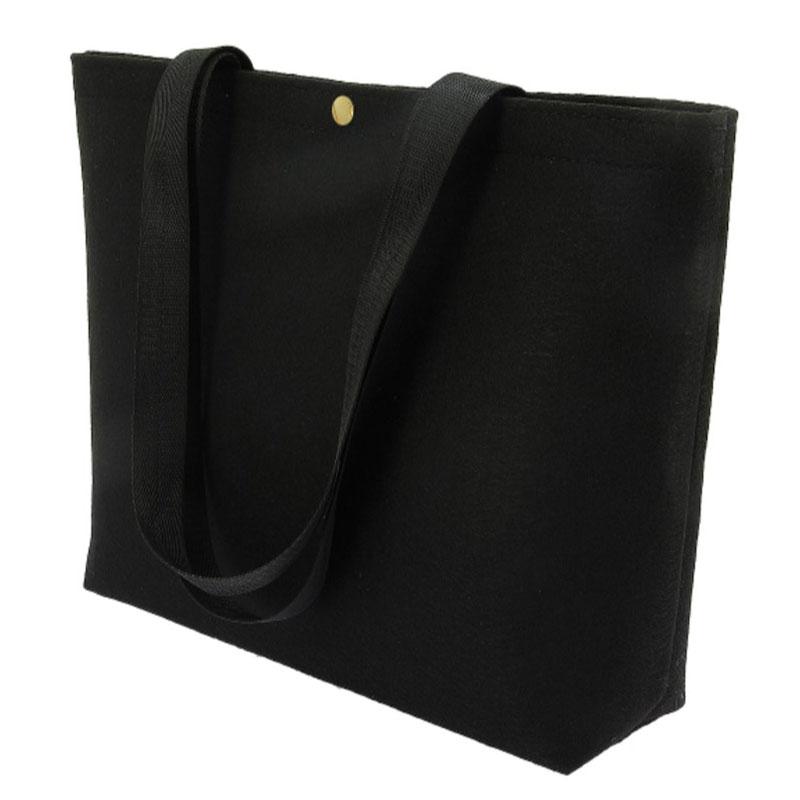 Sac feutrine noir anses textile -_2
