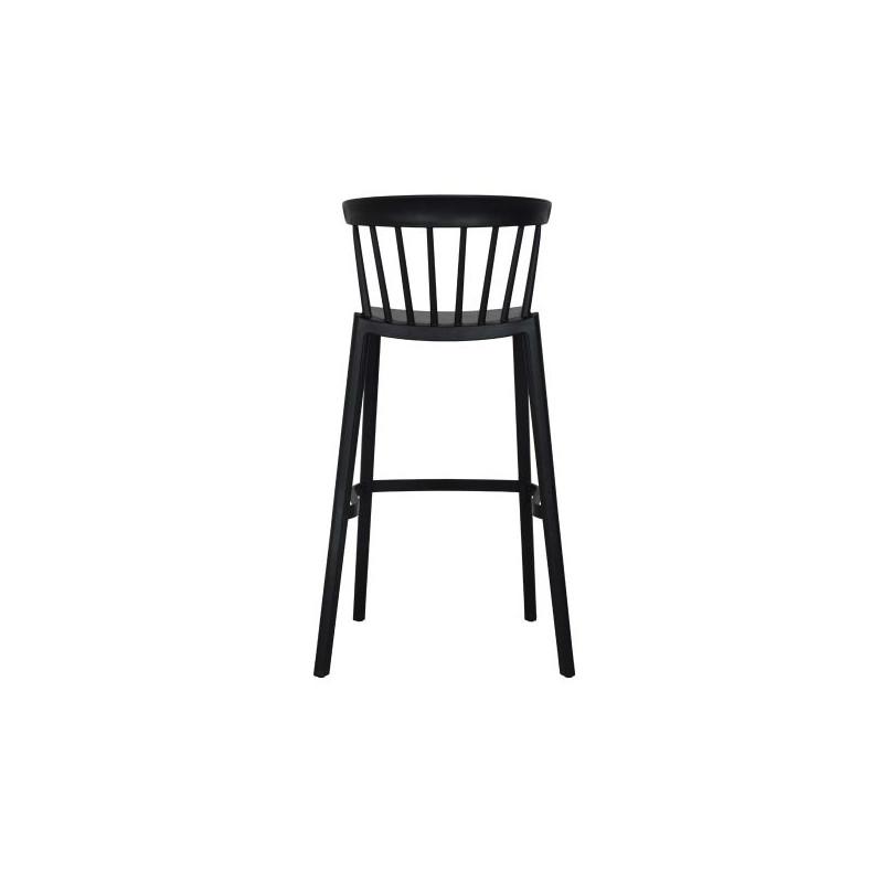 Windson - Tabouret de bar empilable en polypropylène Noir_2