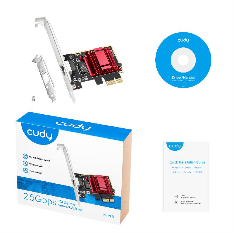 CUDY PE25 Adaptateur 2.5G PCI Express_2