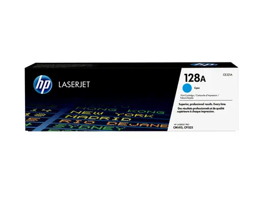HP 128A toner LaserJet cyan authentique_2