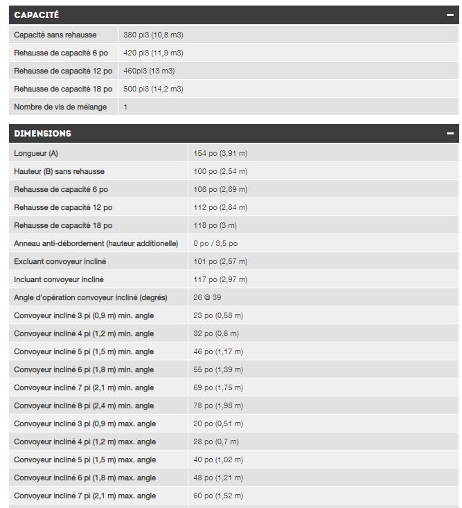 Mélangeuse agricole stationnaire S380ST - Anderson - capacité 10,8 m3 - déchargement par trappe avant droite_2