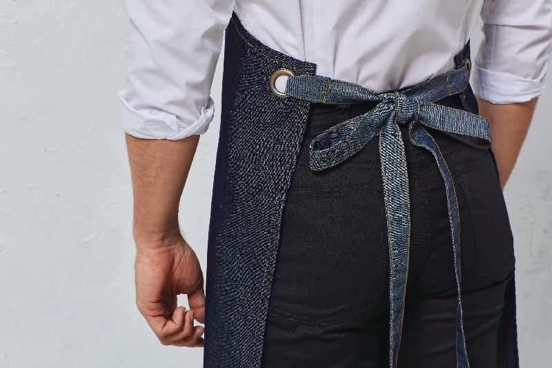 Tablier Denim à bavette 