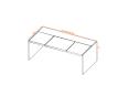Bureau de direction OREGON avec insert en cuir - Kesiolt_2