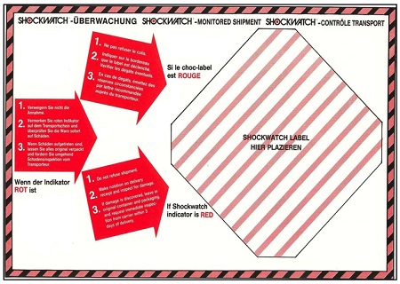 Indicateur de choc et de renversement - SHOCKWATCH 75G et 50G, TILTWATCH - Pour colis fragiles_2