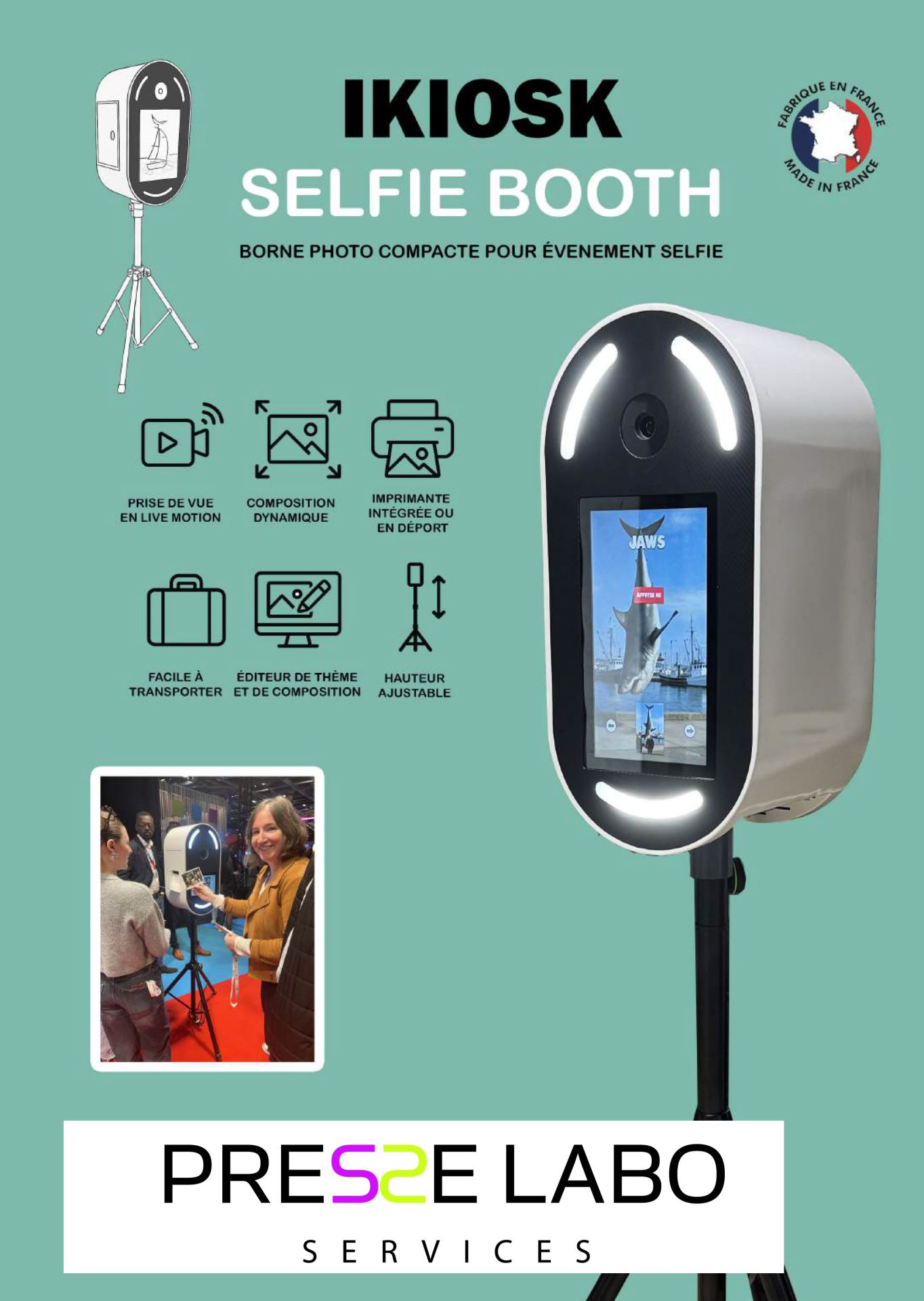 Borne photo pour tout type d'événement - Selfi IKIOSK (disponible à la vente)_0
