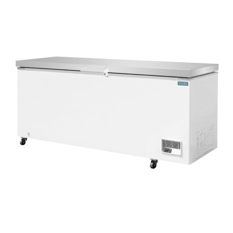 Congélateur coffre avec couvercle inox Série G 581L GP898 Polar_2