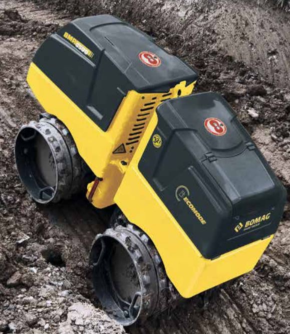 Rouleau compresseur de tranchées multifonctions - Bomag BMP 8500 avec télécommande et extensions de billes_2