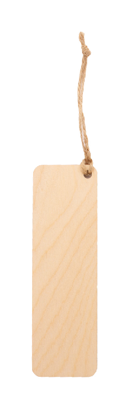 Marque-page en contreplaqué de bouleau sur mesure - impression quadri et dragonne en lin_2