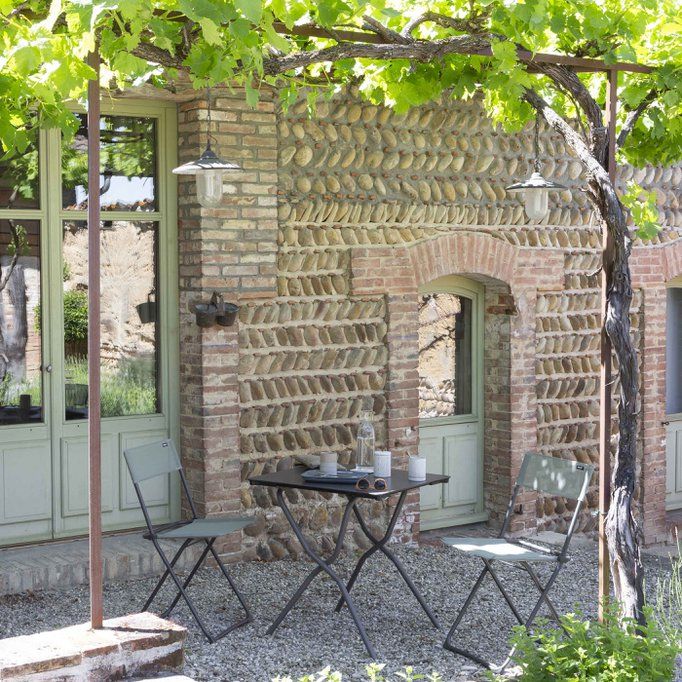 Chaise pliante Lfm2600_8899 - Lafuma - tube acier laqué et toile Batyline® Iso Terracotta_2