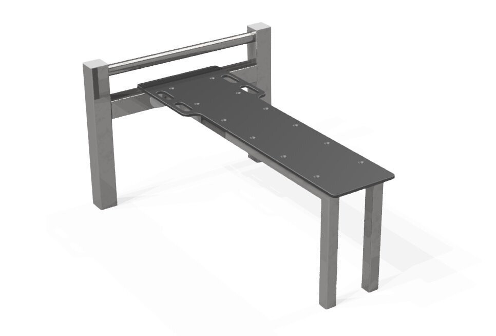 Station abdominaux horizontale en acier inoxydable - SABSH - Conforme NF EN 16630 : 2015_2