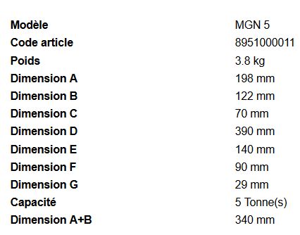 MGN 5 - Crics bouteille Rodcraft - capacité 5 tonnes - robuste et polyvalent_2