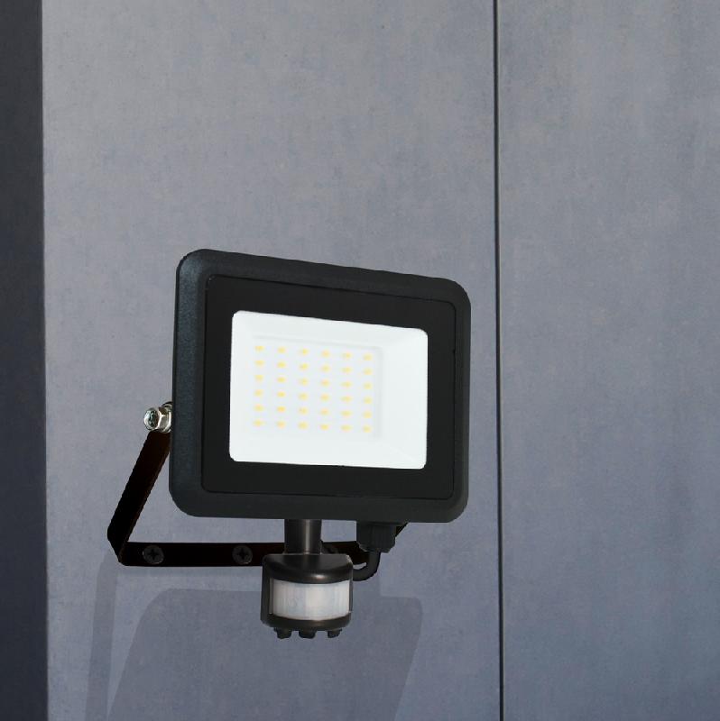 Projecteur mural Kreon 2 - 30W, 4000K, 3000lm, IP44, noir mat avec détecteur infrarouge_2