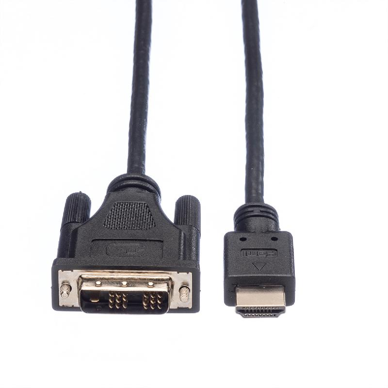 ROLINE Câble de raccordement pour écran DVI (18+1) M /HDMI M, noir, 1,5 m_2