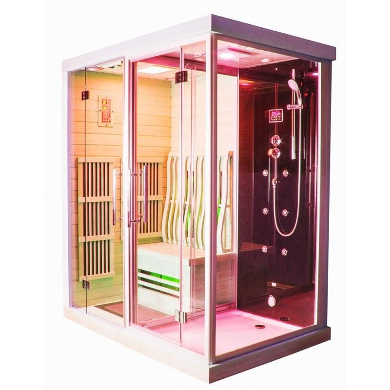 COMBI ​BOREAL®​ ​SIGMA​ 1820​ ​X 1230​ SAUNA INFRAROUGE + DOUCHE HAMMAM_2
