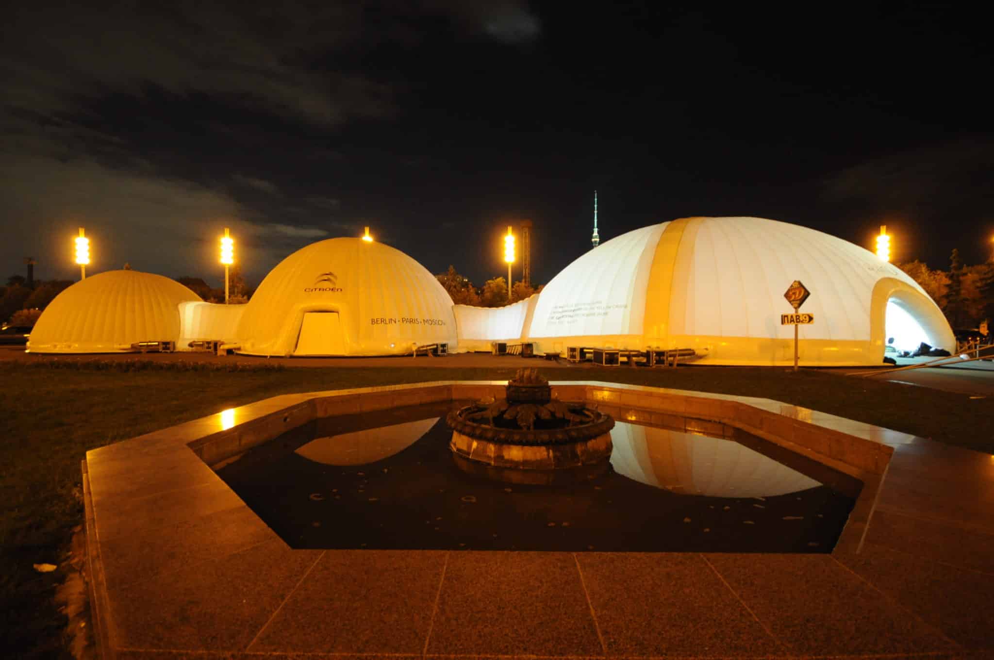 Dôme gonflable 24 mètres - 24m de diamètre - Hauteur 8,2m - Superficie 365m2_2