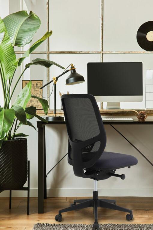 Fauteuil de bureau synchrone ADRIAN - neuf - mécanisme synchrone, blocage en 5 positions, support lombaire_2