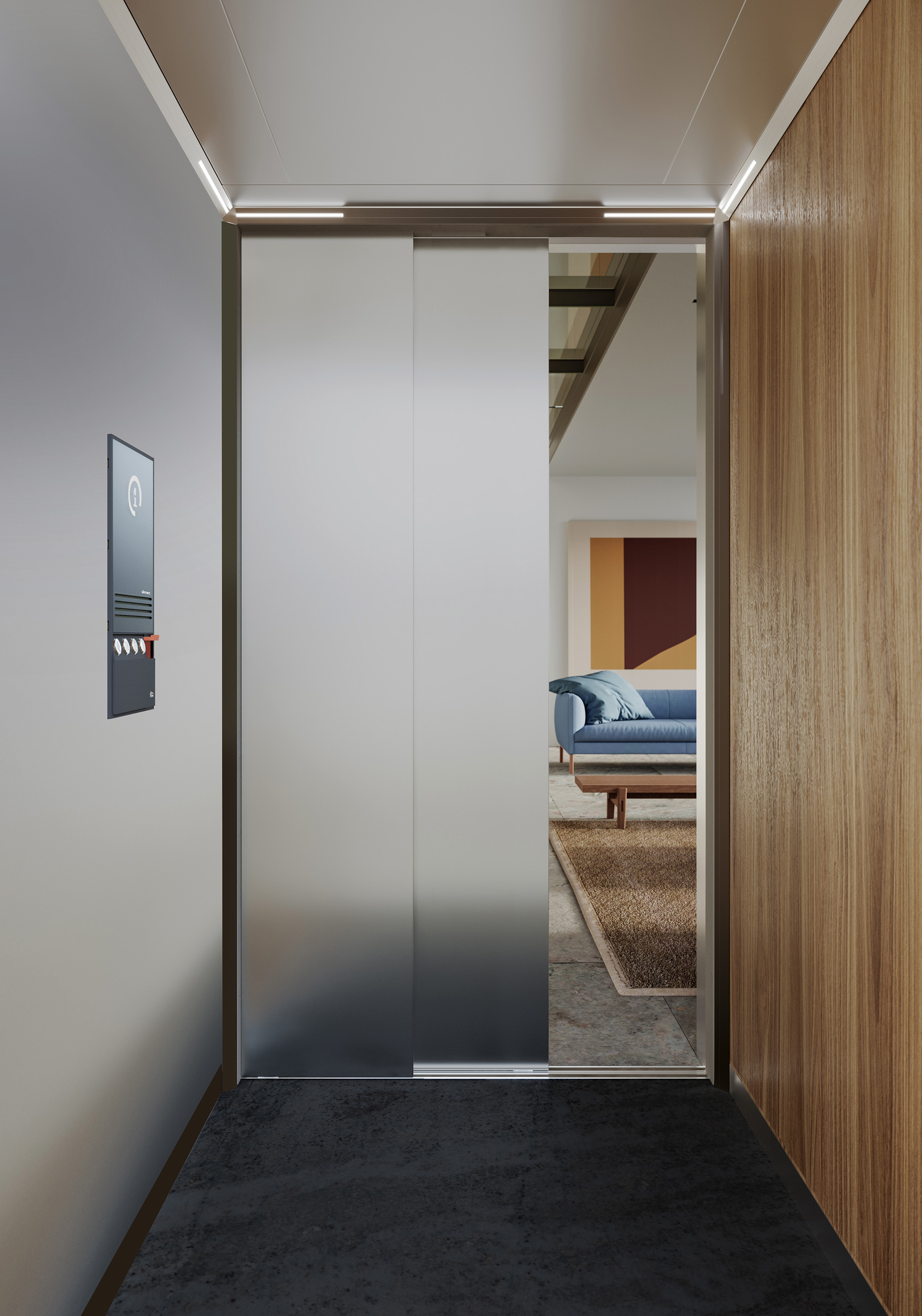 Ascenseur de maison hydraulique confortable silencieux modulaire interchangeable et connecté  - AR:IA_2