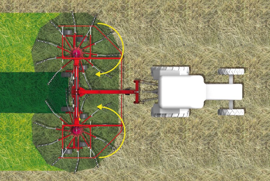 Équipement agricole avec système d'attelage à trois points