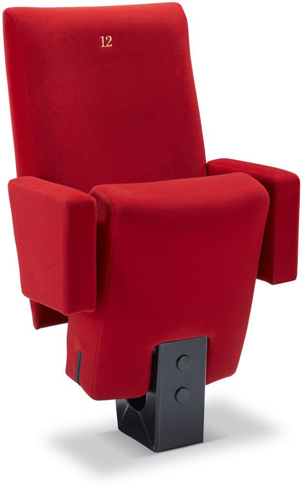 Fauteuil de cinéma relevable - dossier galbé ergonomique - Inertie Caisson / Kleslo - confort et technicité_2