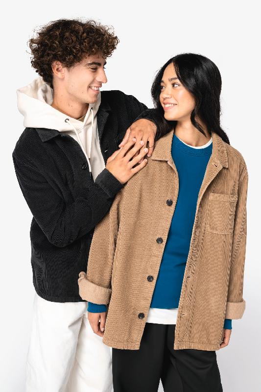 Veste écoresponsable en velours côtelé homme - Réf: NS603 - 100% coton biologique - Coupe droite - Disponible en plusieurs couleurs_2