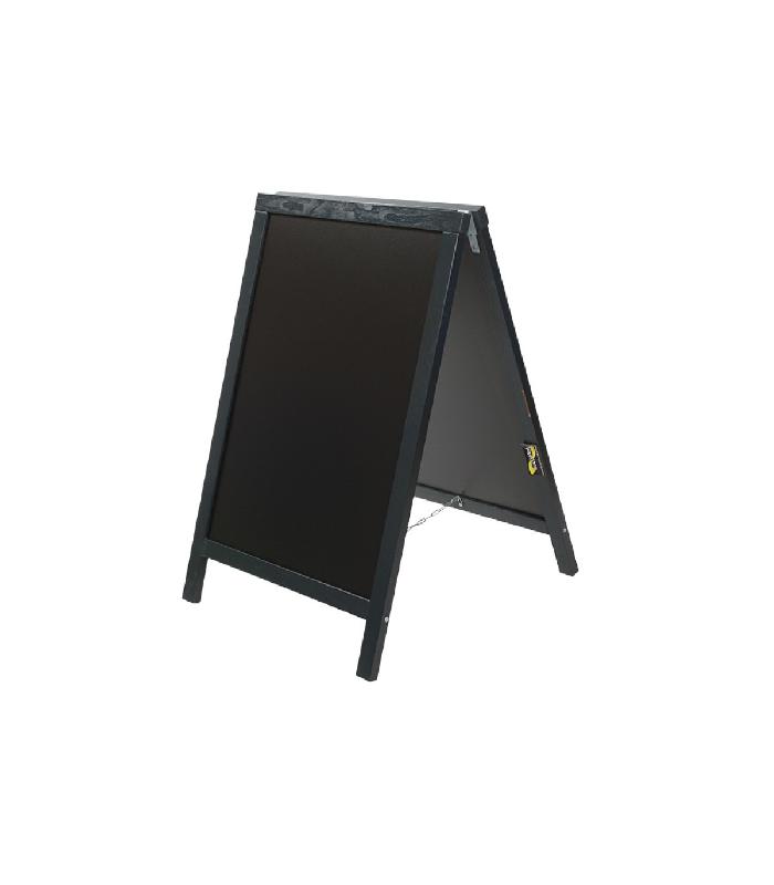 Chevalet stop trottoir - Cadre bois - Dimensions 85 x 55 cm - Référence : PFN49AN_2