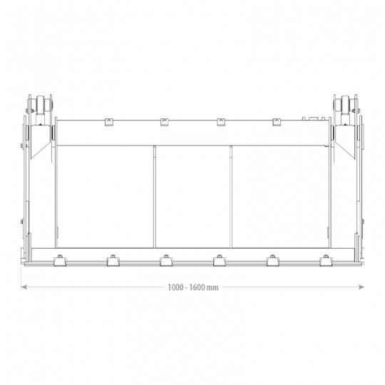 Godet 4 en 1 pour mini chargeuse ou petit engin_2