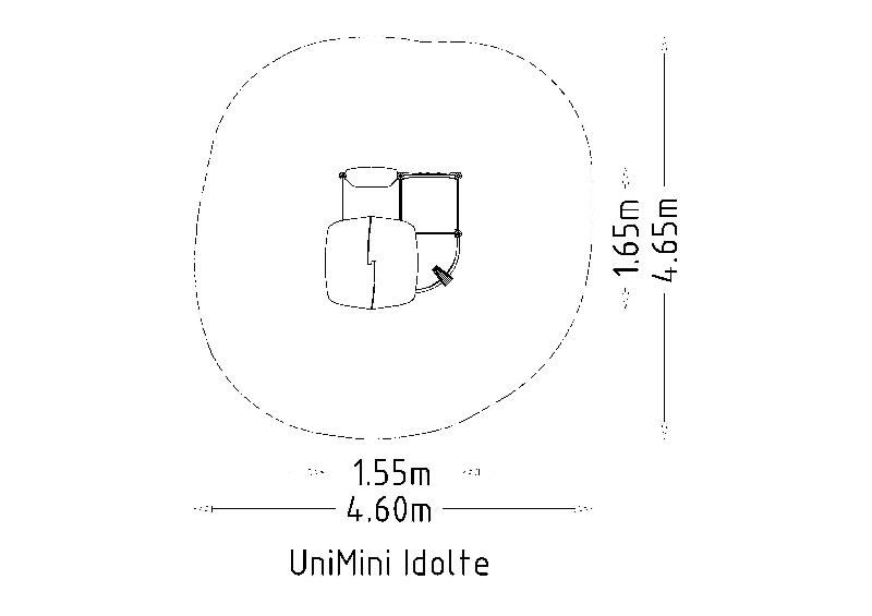 Maisonnette de jeu Unimini Idolte réf-8047662 - Hags - Pour enfants de 1 à 5 ans - Dimensions compactes et montage en 14 heures_2