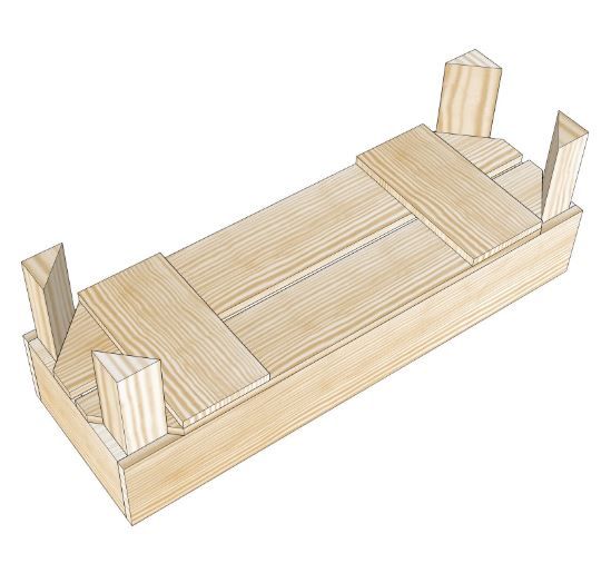 Caisse jardinière H1 - en bois brut ou 6 coloris de lasure à l'eau - Simply à Box - L18 x H19 x P54 cm_2